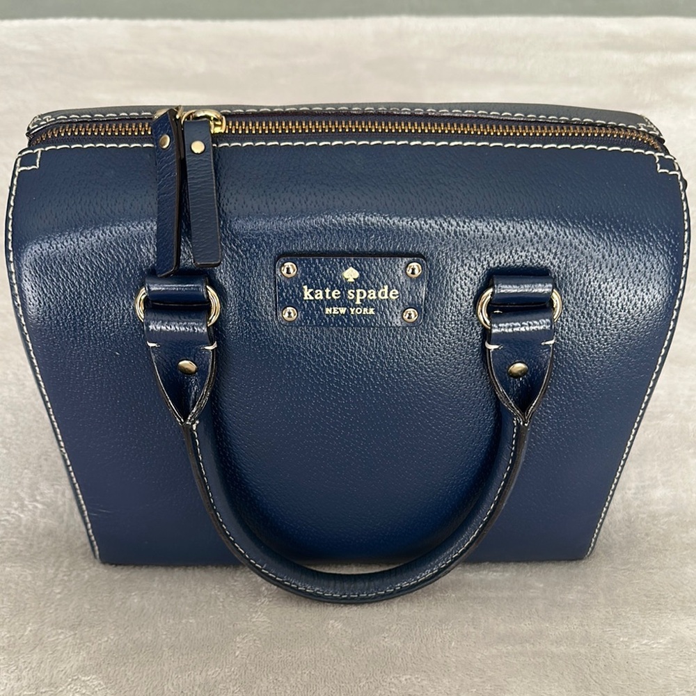 Kate Spade Blue Leather Handbag